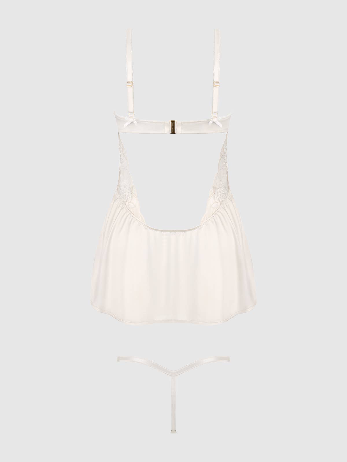 DELILAH EMBROIDERED WIRELESS BABYDOLL SLIP