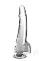 King Cock Clear Dildo with Balls 10In - Clear