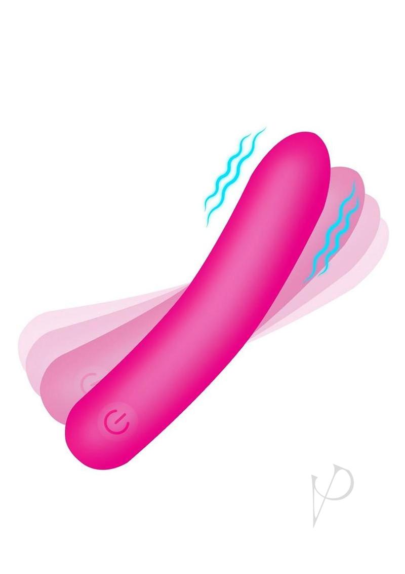 Bang Tapered Flexible Silicone Rechargeable Bullet - Pink