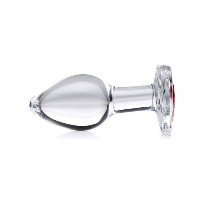 Cloud 9 Lingerie | Adult Toys in Corpus Christi | RED HEART GLASS ANAL PLUG