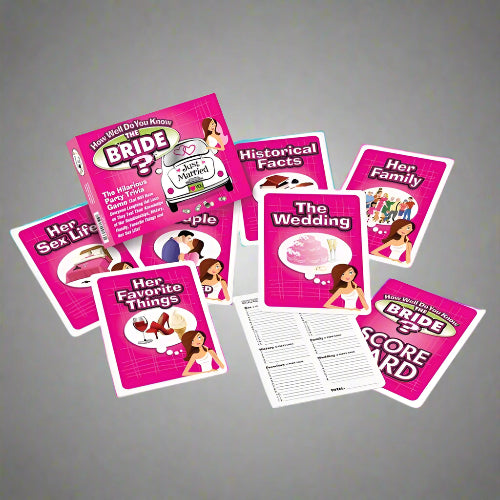 Cloud 9 Lingerie | Bachelorette Party Supplies & Games in Corpus Christi | HOW WELL DO YOU KNOW THE BRIDE CARD GAME