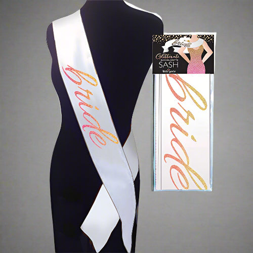 Cloud 9 Lingerie | Bridal Party Favors in Corpus Christi | GLITTERATI BRIDE SASH