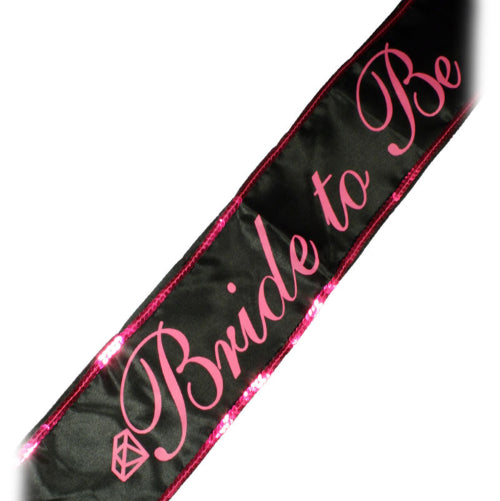 Cloud 9 Lingerie | Bachelorette Party Supplies in Corpus Christi | BRIDE TO BE BLACK SASH
