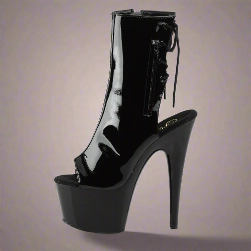 Cloud 9 Lingerie | Sexy Stripper Shoes in Corpus Christi | SLEEK BLACK ANKLE BOOTS