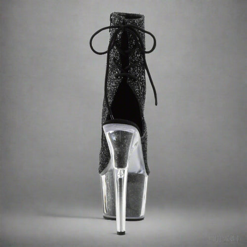 Cloud 9 Lingerie | Sexy Stripper Shoes in Corpus Christi | BLACK GLITTER ANKLE BOOTS
