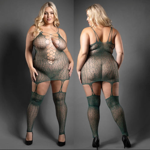 Cloud 9 Lingerie | Sexy Bedroom Lingerie in Corpus Christi | WILD HEART REPTILE PRINT BODYSTOCKING