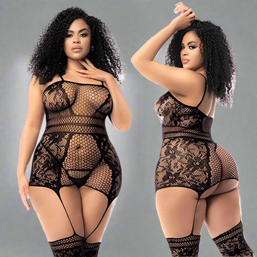 Cloud 9 Lingerie | Sexy Bedroom Lingerie in Corpus Christi | SHEER BLACK BODYSTOCKING DRESS
