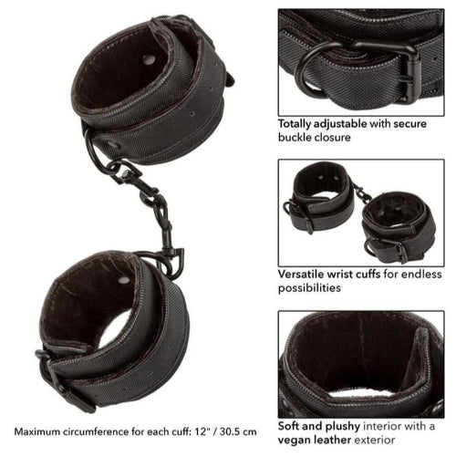 VEGAN LEATHER WRIST CUFFS