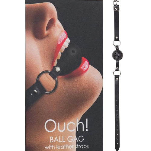 Cloud 9 Lingerie | Shop Fetish BDSM Adult Toys in Corpus Christi | OURCH BALL GAG WITH LEATHER STRAPS