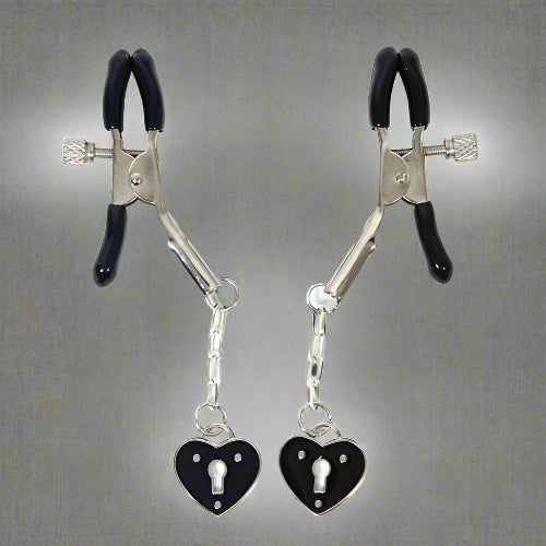 Cloud 9 Lingerie | Adult Toy Store in Corpus Christi | RED HEART CHARM NIPPLE CLAMPS