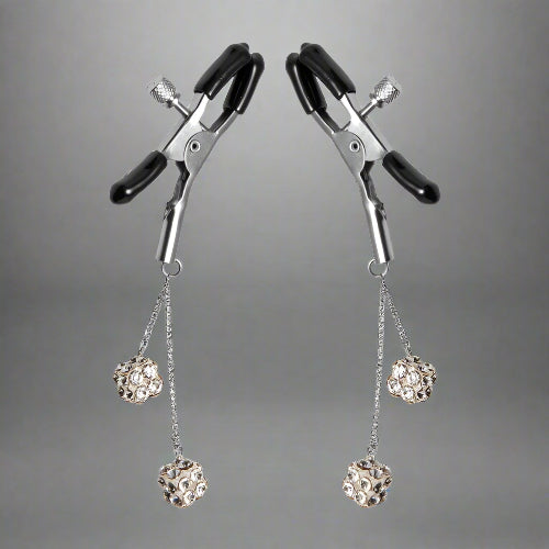 Cloud 9 Lingerie | Shop Adult Fetish Toys in Corpus Christi | JEWELED NIPPLE CLAMPS