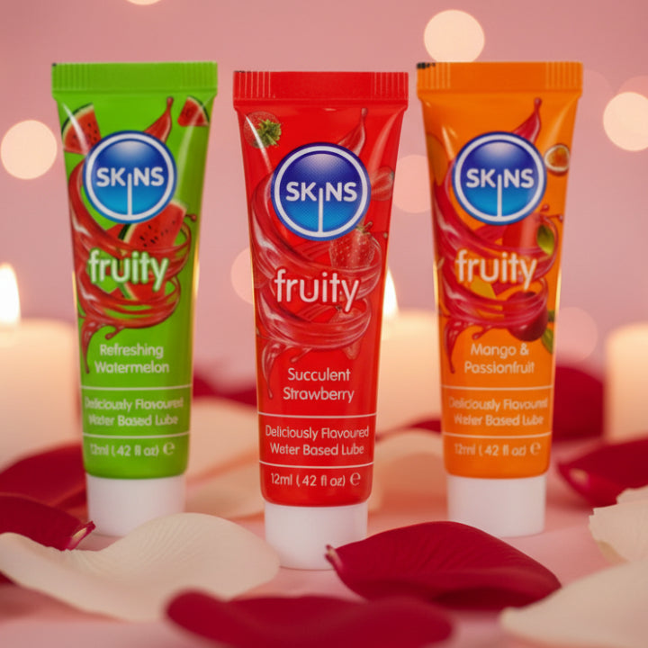 Cloud 9 Lingerie | Sensual Oils & Lotions for Lovers in Corpus Christi | SKIN FRUITY LUBES SAMPLER