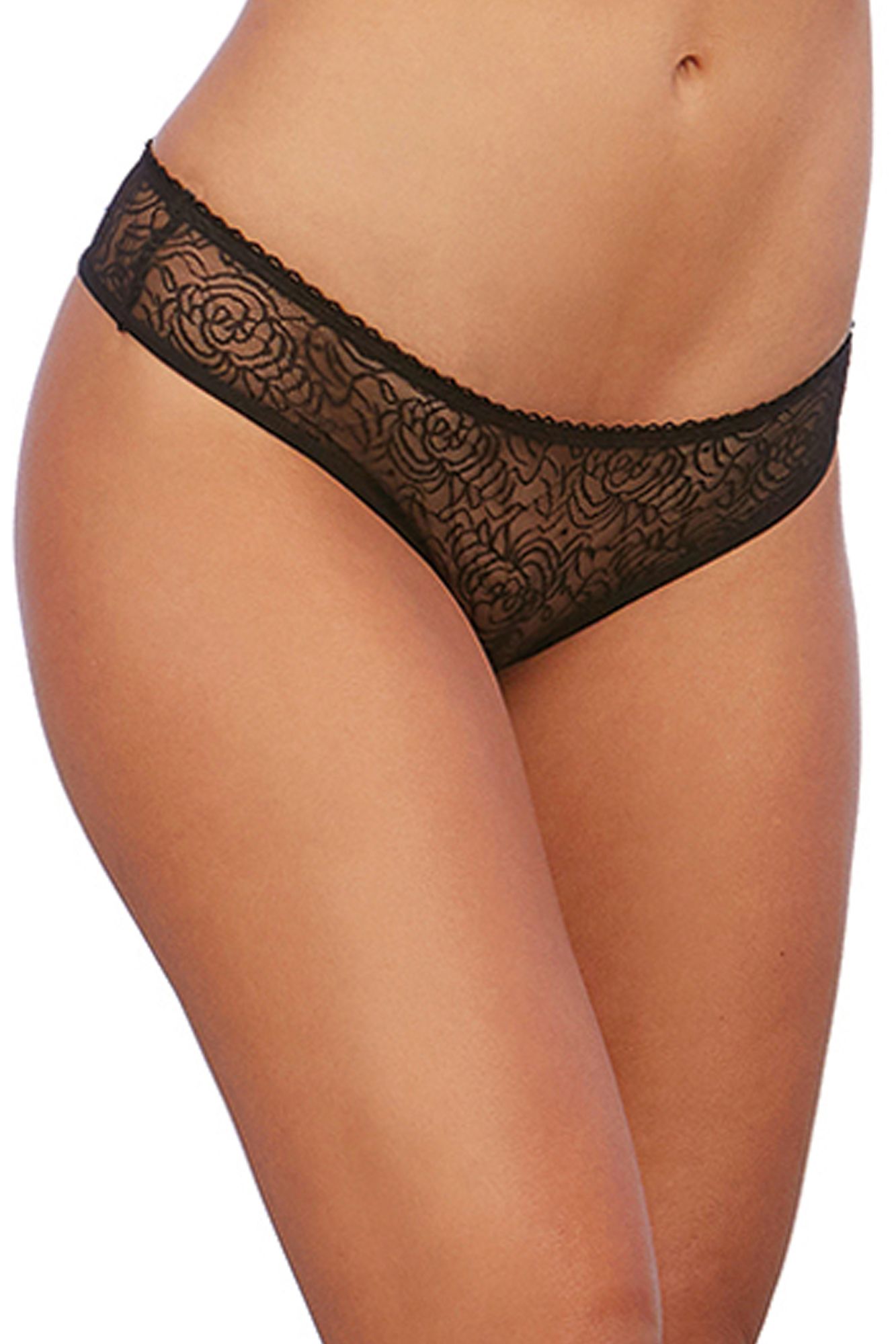 OPEN CROTCH RUFFLE PANTY