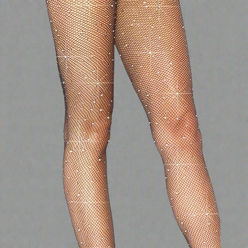 Cloud 9 Lingerie | Sexy Lingerie Store in Corpus Christi | RHINESTONE BLING FISHNET PANTYHOSE