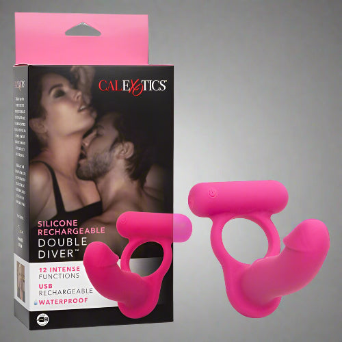 Cloud 9 Lingerie | Adult Toys for Couples in Corpus Christi | RECHARGEABLE DOUBLE DIVER COCK RING