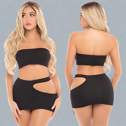 Cloud 9 Lingerie | Sexy Stripper Clothes in Corpus Christi | CUT OUT SKIRT SET