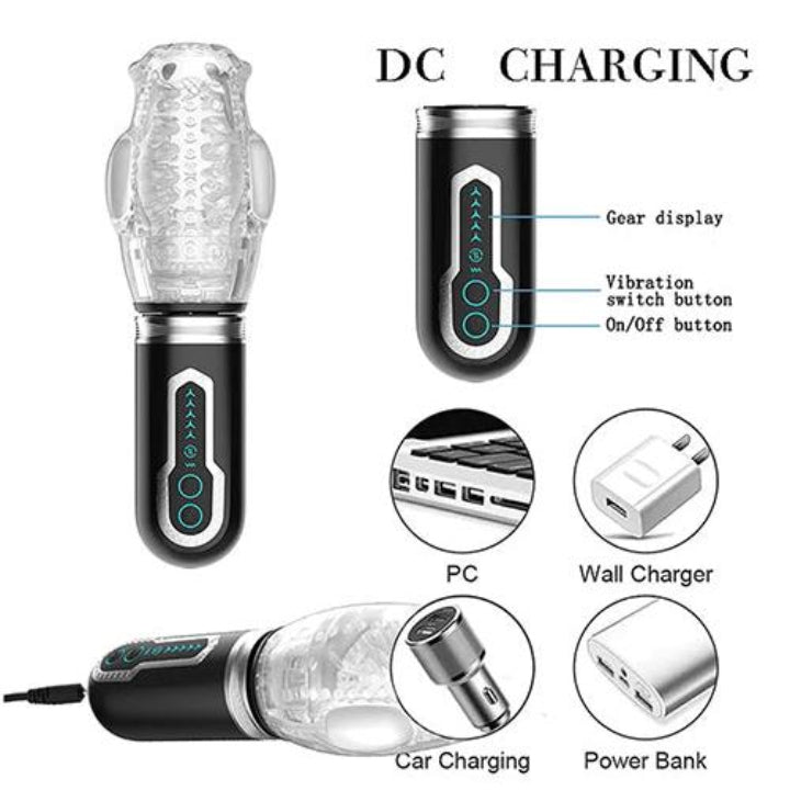 Cloud 9 Lingerie | Adult Toys for Men in Corpus Christi | MALE ROSE 3 THRUSTING, ROTATING, VIBRATING MASTURBATOR