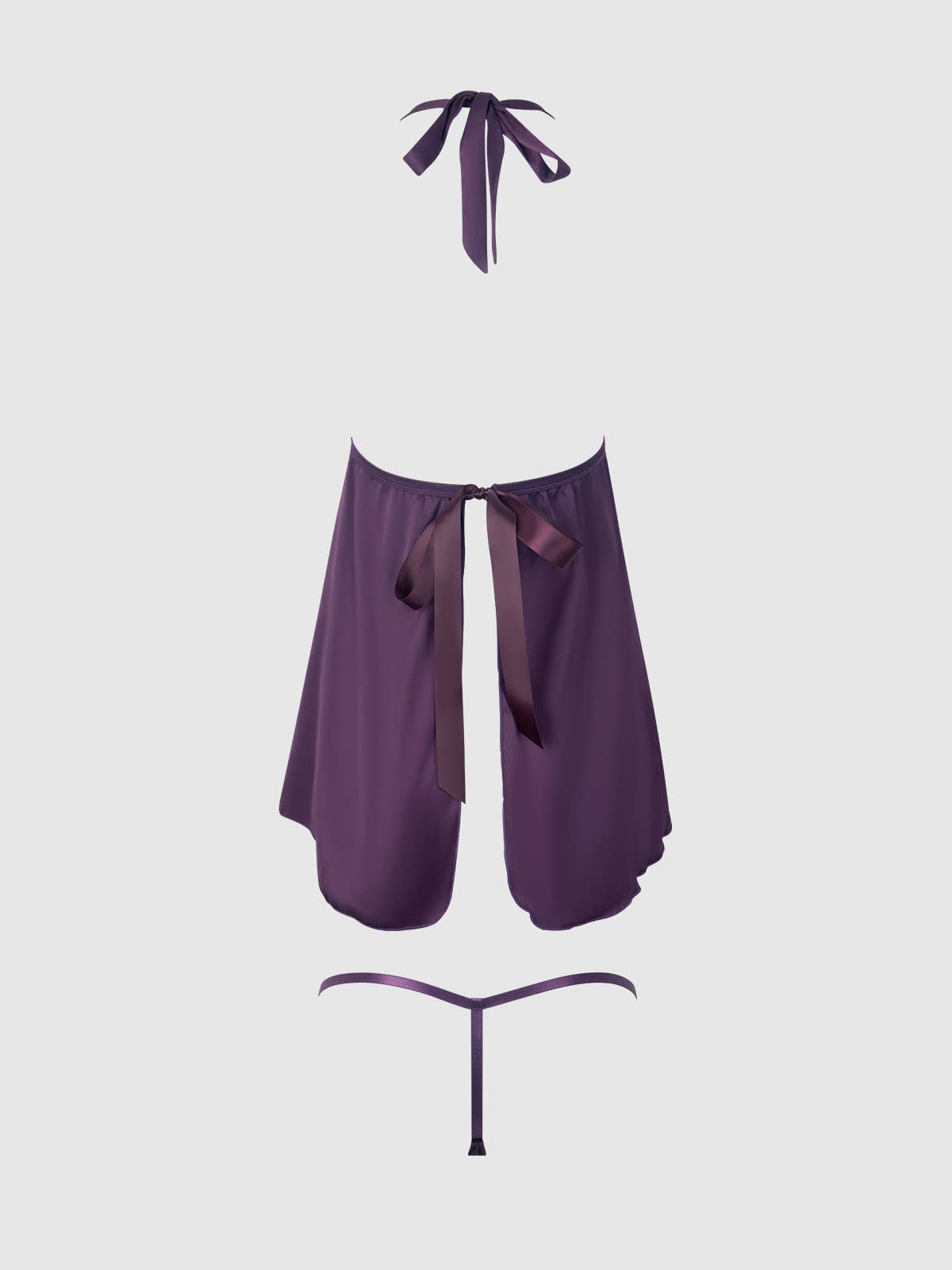 JOCELYN LACE & SATIN DROP OFF BABYDOLL & G-STRING SET