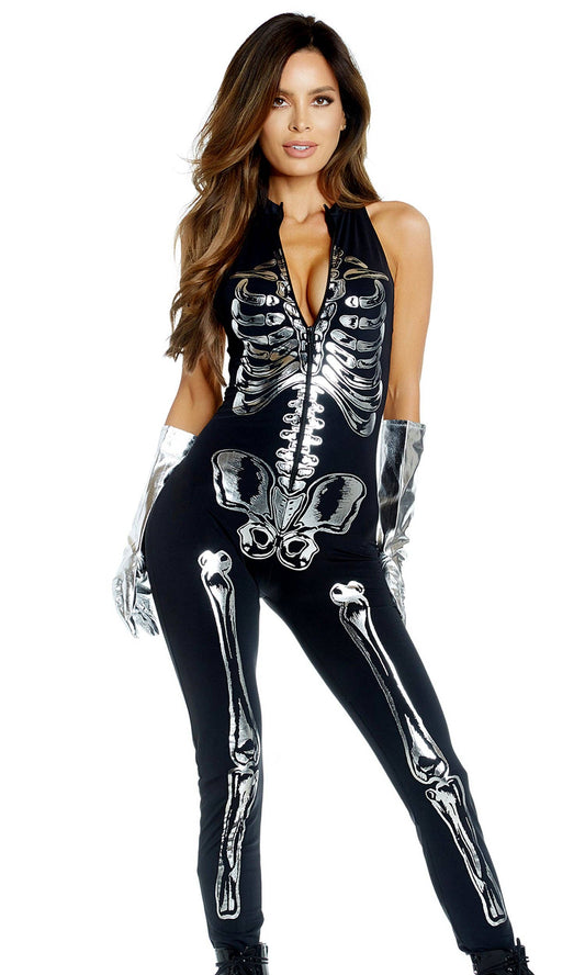 Flashy On The Inside Sexy Skeleton Costume