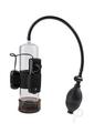 Classix Vibrating Power Penis Pump - Clear and Black