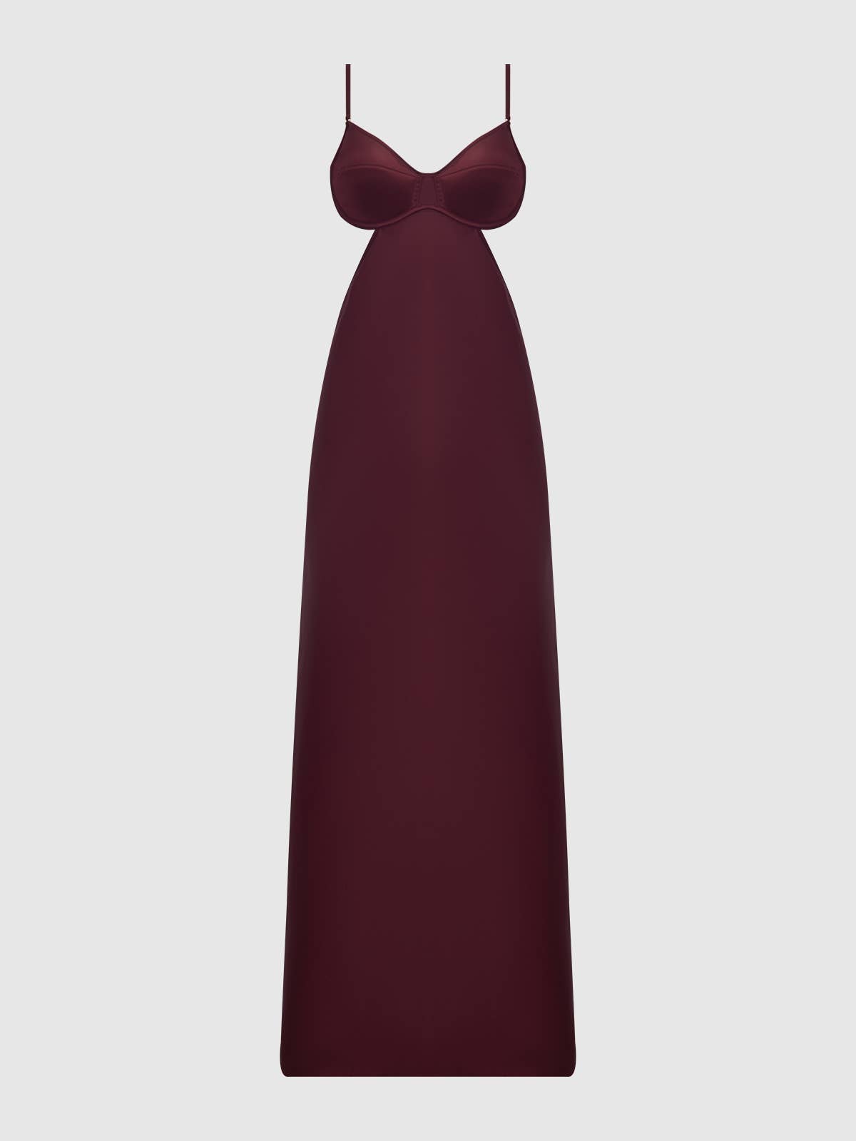 BRIGETA SATIN MONO WIRE LONG GOWN