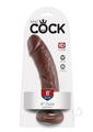 King Cock Dildo 8In - Chocolate