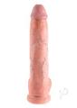 King Cock Dildo with Balls 10In - Vanilla