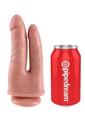King Cock Double Penetrator Dildo - Vanilla
