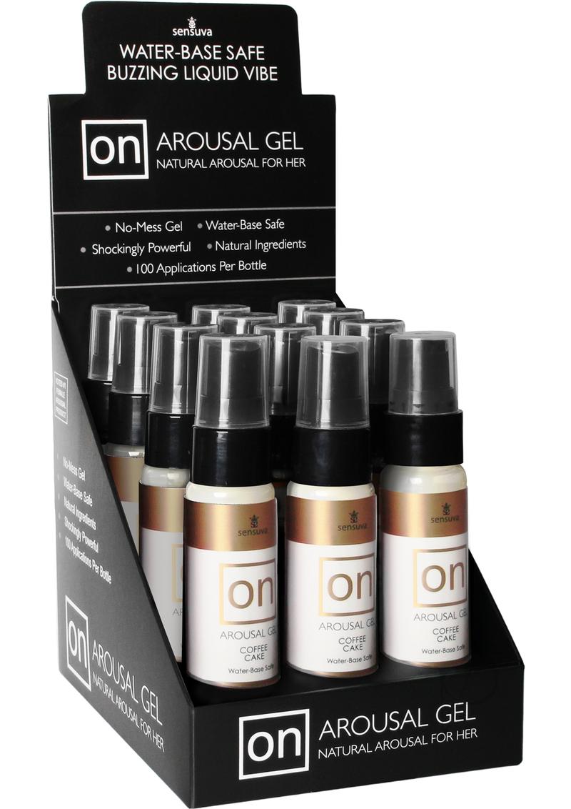 Sensuva on Arousal Gel Water Based Natural Arousal for Her Coffee Cake Flavor 1Oz