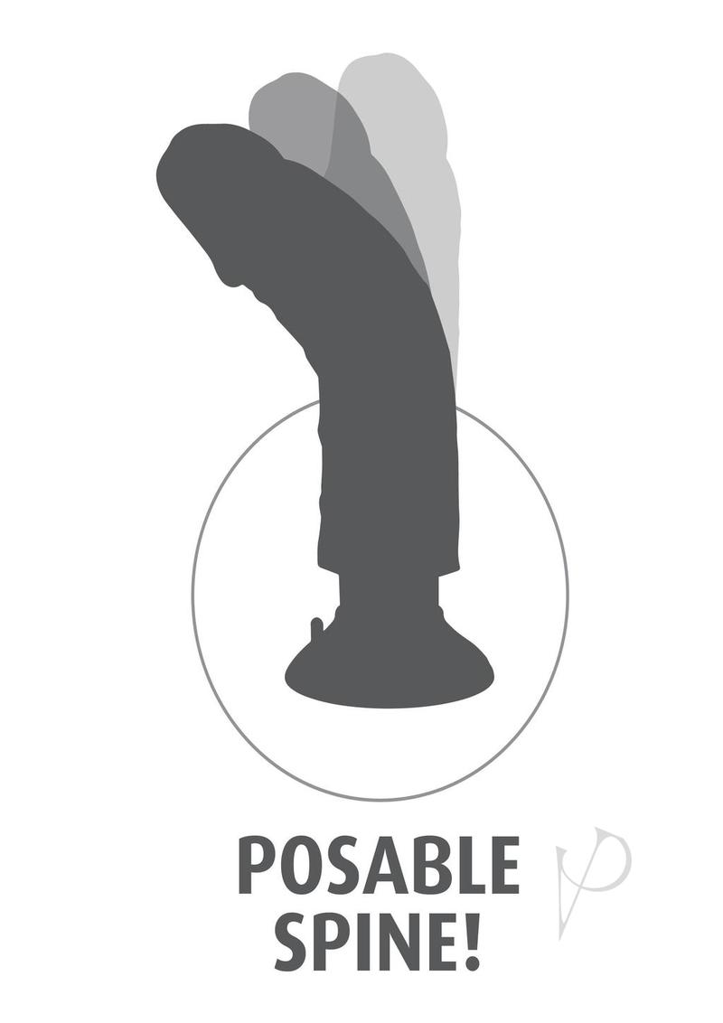 King Cock Vibrating Dildo 7In - Vanilla