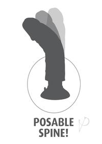 King Cock Vibrating Dildo 7In - Vanilla