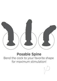 King Cock Vibrating Dildo 7In - Vanilla