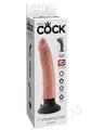 King Cock Vibrating Dildo 7In - Vanilla
