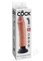 King Cock Vibrating Dildo 8In - Vanilla