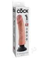 King Cock Vibrating Dildo 9In - Vanilla