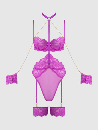 REANNA LACE & CHAIN HANDCUFF TEDDY