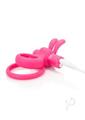 Charged Ohare Rechargeable Silicone Rabbit Cock Ring - Pink