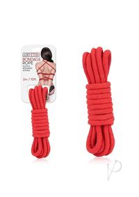 Lux Fetish Bondage Rope 10Ft - Red