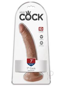 King Cock Dildo 7In - Caramel
