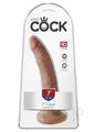 King Cock Dildo 7In - Caramel