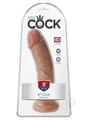 King Cock Dildo 8In - Caramel