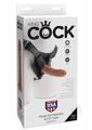 King Cock Strap on Harness with Dildo 6In - Caramel