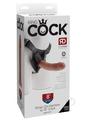 King Cock Strap on Harness with Dildo 8In - Caramel