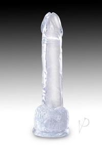 King Cock Clear Dildo with Balls 7In - Clear