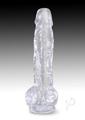 King Cock Clear Dildo with Balls 8In - Clear
