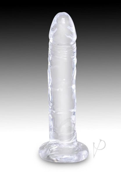King Cock Clear Dildo 6In - Clear
