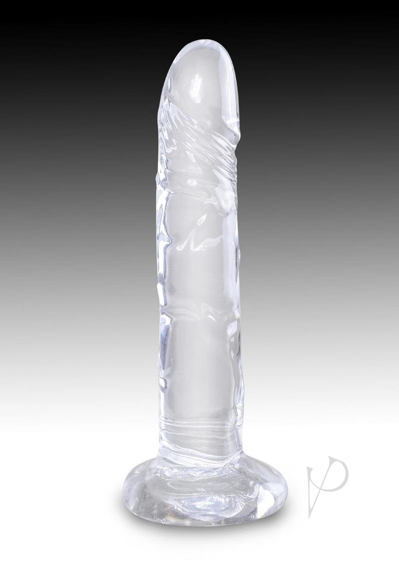 King Cock Clear Dildo 6In - Clear