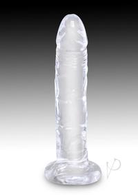 King Cock Clear Dildo 6In - Clear