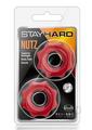 Stay Hard Nutz Cock Ring - Red