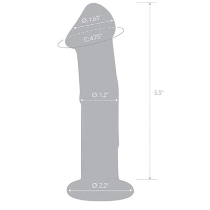 Cloud 9 Lingerie | Adult Toy Store in Corpus Christi | 6-INCH REALISTIC GLASS DILDO